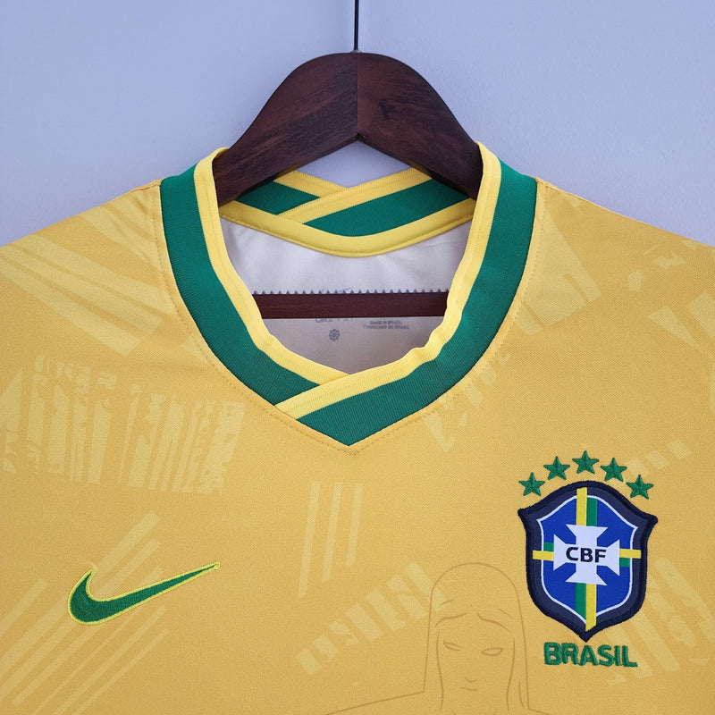 Camisa Feminina Seleção Brasil Nike - Amarela - Conceito Amarela Rio - DA Sports Oficial