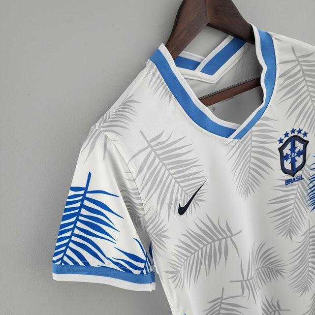 Camisa Feminina Seleção Brasil Nike - Branca - Conceito Floresta Amazônica - DA Sports Oficial