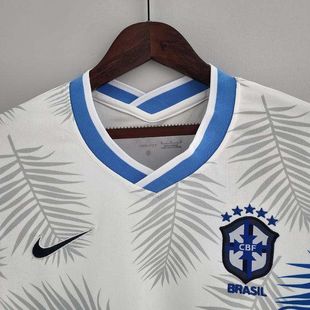 Camisa Feminina Seleção Brasil Nike - Branca - Conceito Floresta Amazônica - DA Sports Oficial