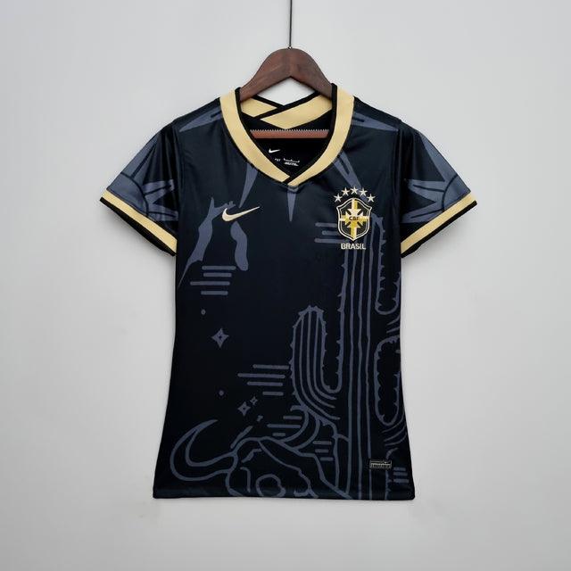 Camisa Feminina Seleção Brasil Nike - Preto - Conceito Nordeste - DA Sports Oficial