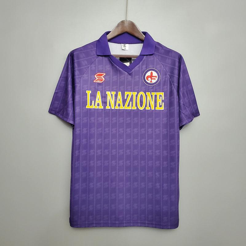 Camisa Fiorentina Retrô 1989/1990 Roxa - ABM - DA Sports Oficial