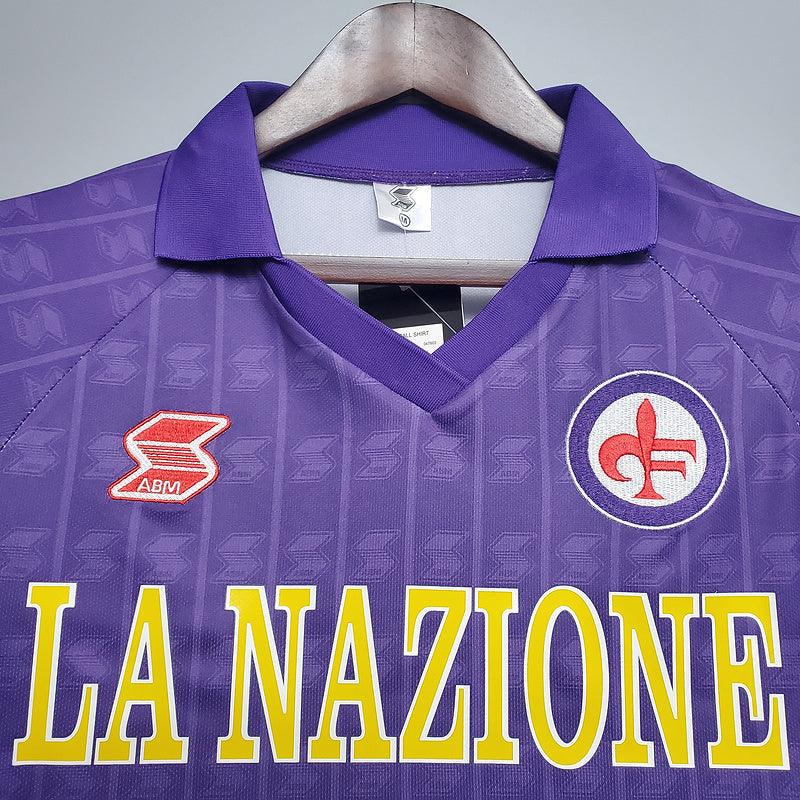 Camisa Fiorentina Retrô 1989/1990 Roxa - ABM - DA Sports Oficial