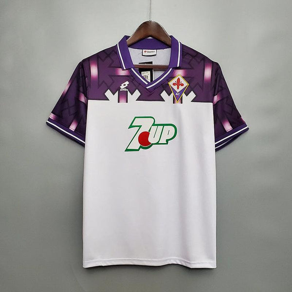 Camisa Fiorentina Retrô 1992/1993 Branca e Roxa - Lotto - DA Sports Oficial