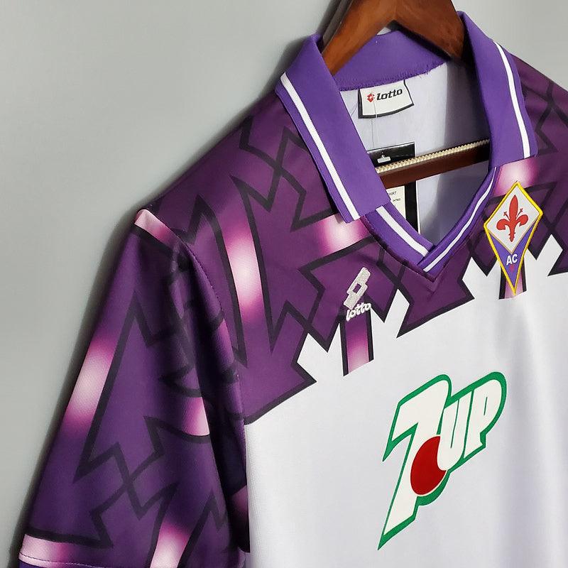 Camisa Fiorentina Retrô 1992/1993 Branca e Roxa - Lotto - DA Sports Oficial