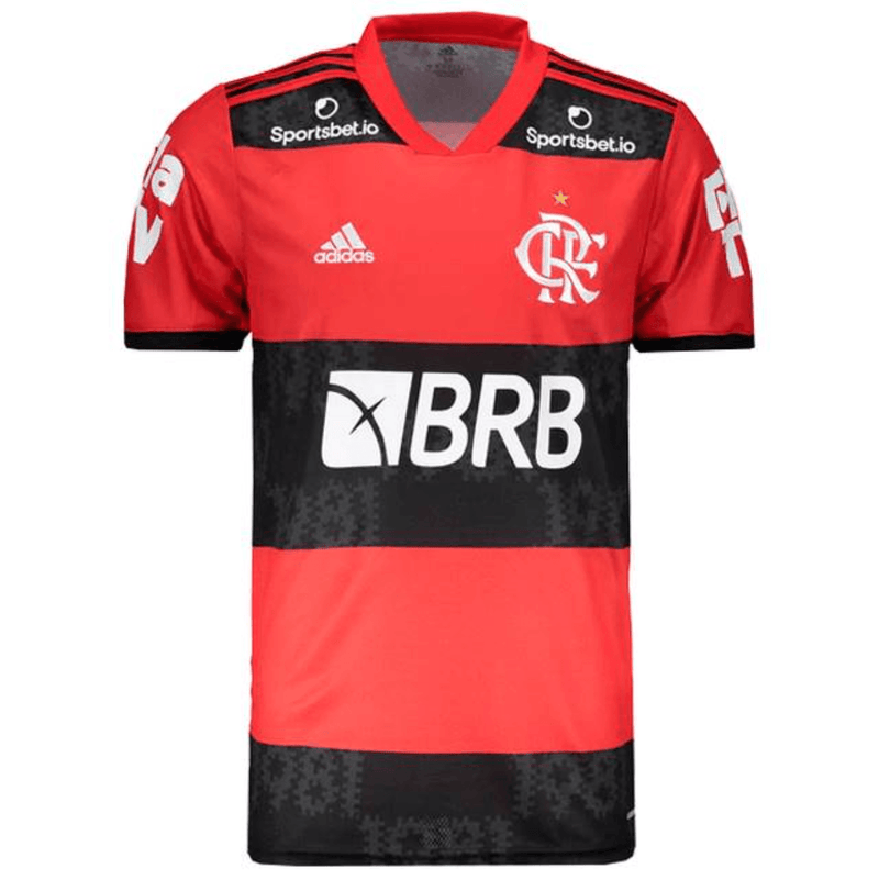 Camisa Flamengo I [Com Patrocínio] 21/22 Adidas - Rubro Negro - DA Sports Oficial