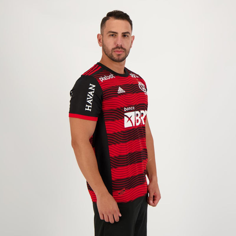 Camisa Flamengo I [Com Patrocínio] 22/23 Adidas - Rubro Negro - DA Sports Oficial