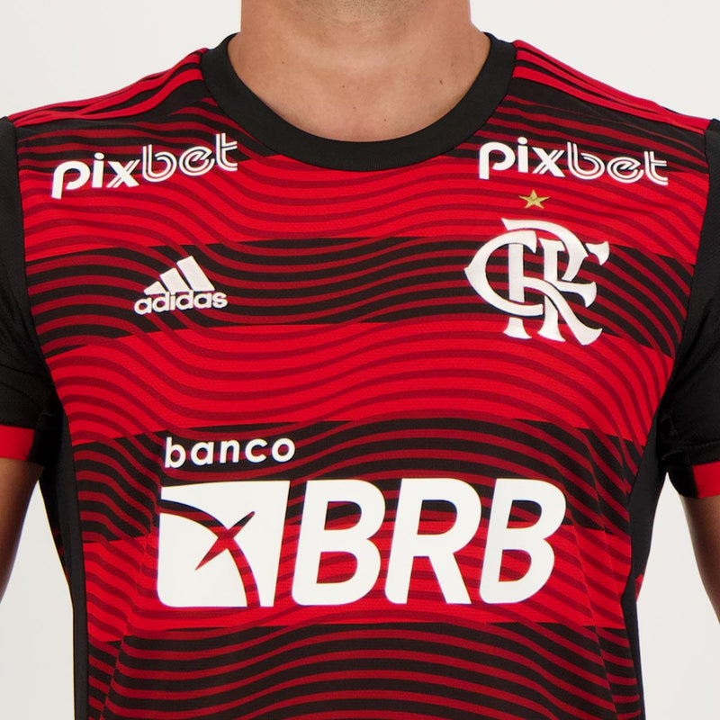 Camisa Flamengo I [Com Patrocínio] 22/23 Adidas - Rubro Negro - DA Sports Oficial