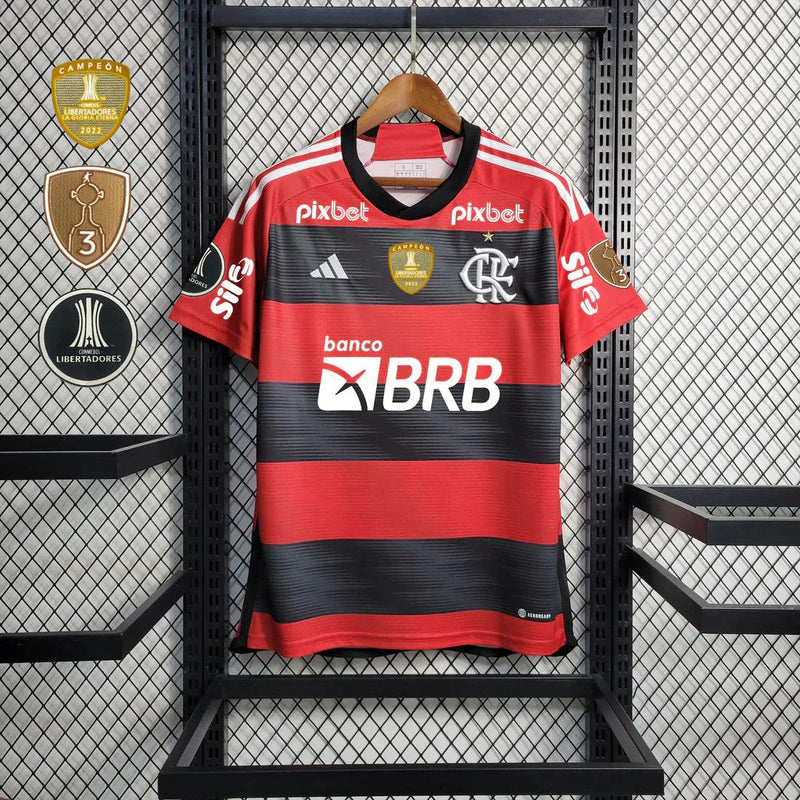 Camisa Flamengo I [Com Patrocínio] 23/24 Adidas - Rubro Negro - DA Sports Oficial