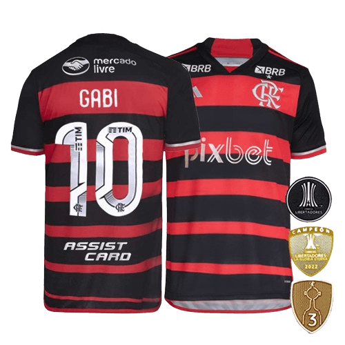 Camisa Flamengo I [Com Patrocínio] 24/25 Adidas - Rubro Negro - DA Sports Oficial