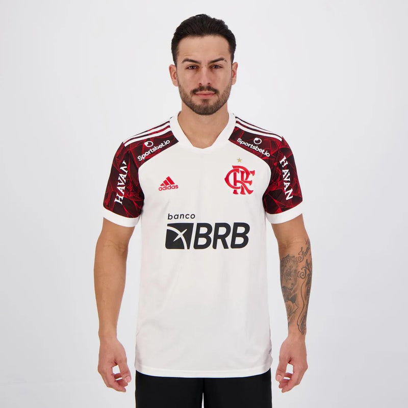 Camisa Flamengo II [Com Patrocínio] 21/22 Adidas - Branco - DA Sports Oficial