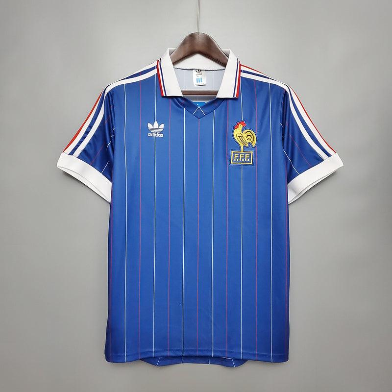 Camisa França Retrô 1982 Azul - Adidas - DA Sports Oficial