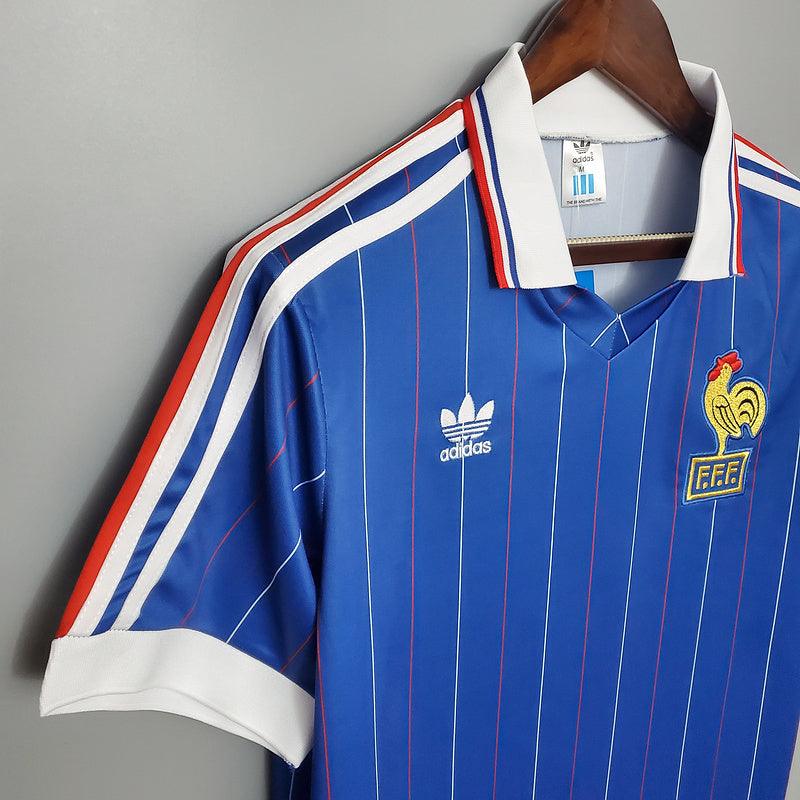 Camisa França Retrô 1982 Azul - Adidas - DA Sports Oficial