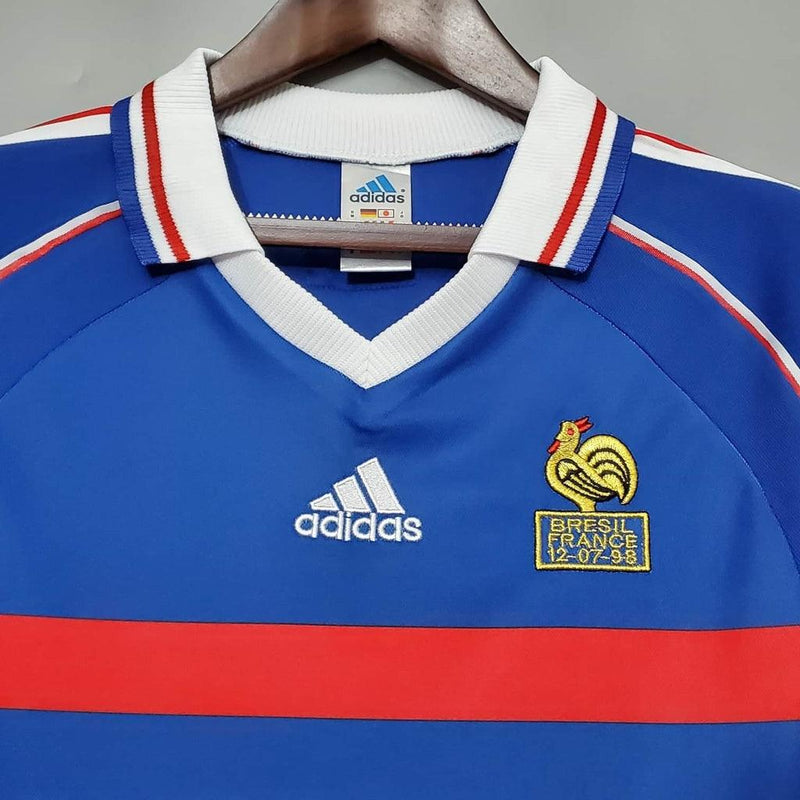 Camisa França Retrô 1998 Azul - Adidas - DA Sports Oficial