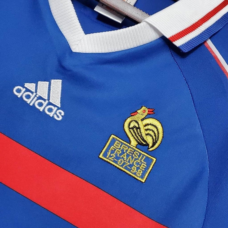 Camisa França Retrô 1998 Azul - Adidas - DA Sports Oficial