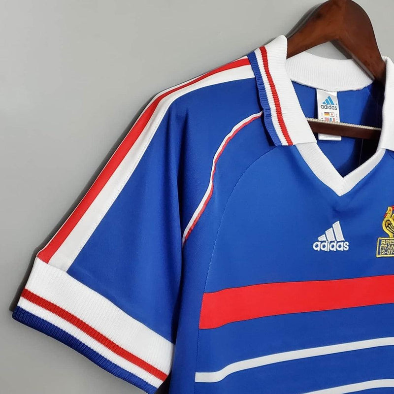 Camisa França Retrô 1998 Azul - Adidas - DA Sports Oficial