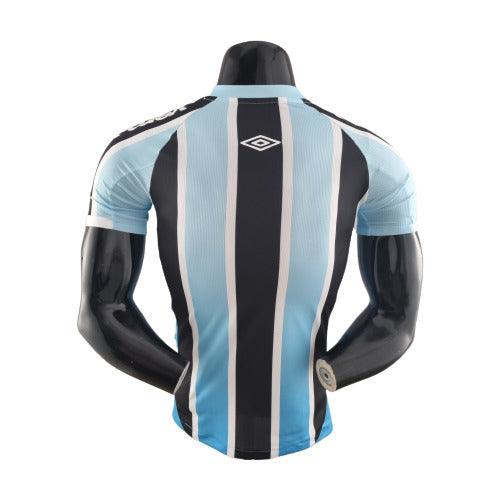 Camisa Grêmio I 22/23 - Preta, Branca e Azul - Umbro - Masculino Jogador - DA Sports Oficial