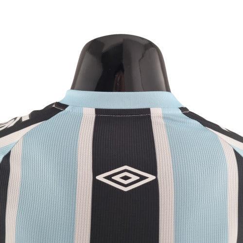 Camisa Grêmio I 22/23 - Preta, Branca e Azul - Umbro - Masculino Jogador - DA Sports Oficial