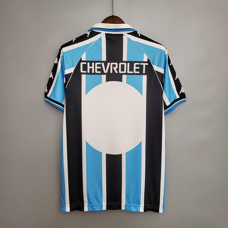 Camisa Grêmio Retrô 2000 Azul e Preta - Kappa - DA Sports Oficial