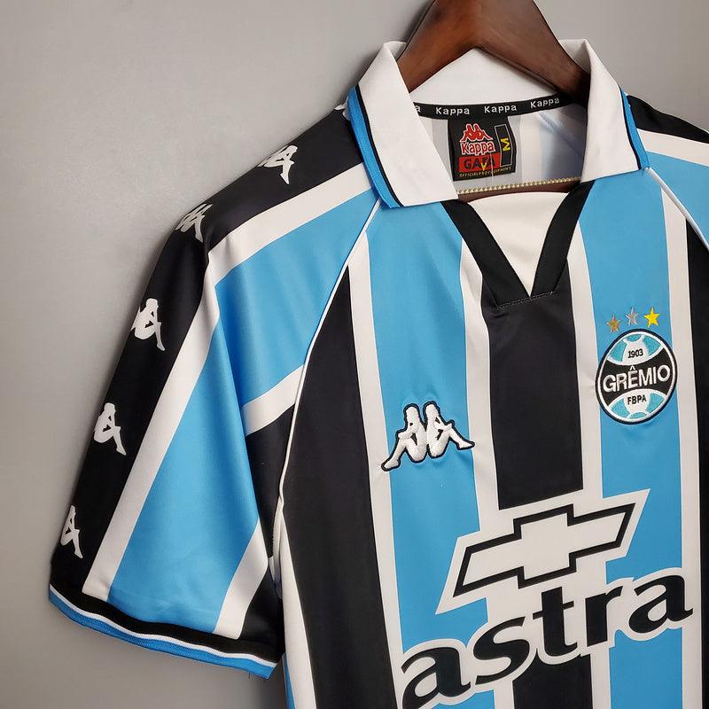 Camisa Grêmio Retrô 2000 Azul e Preta - Kappa - DA Sports Oficial