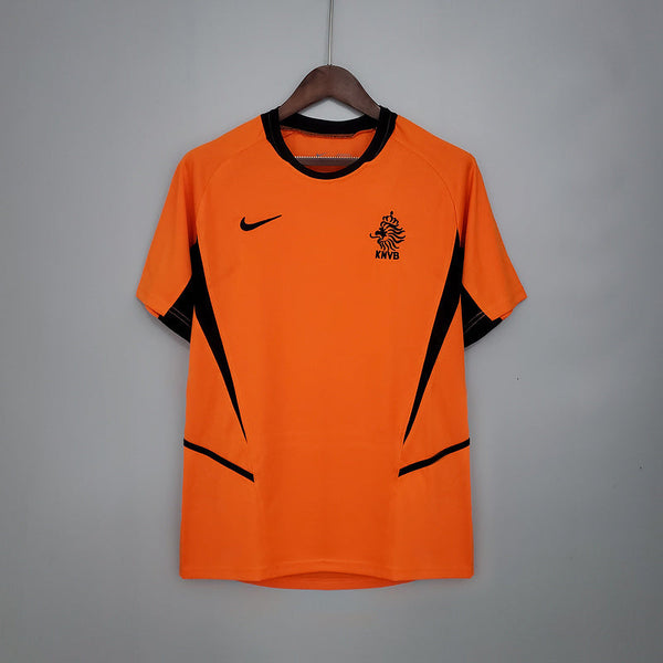 Camiseta Holanda Retro 2002 - Laranja