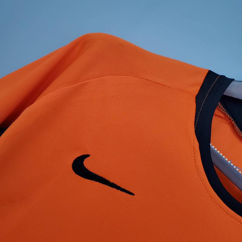 Camiseta Holanda Retro 2002 - Laranja