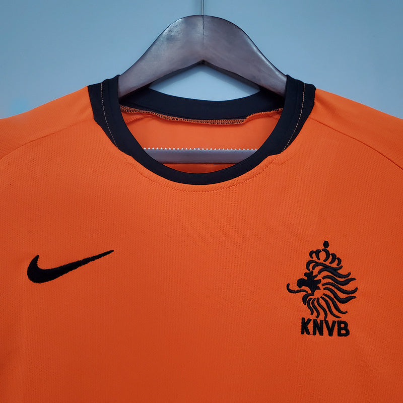 Camiseta Holanda Retro 2002 - Laranja