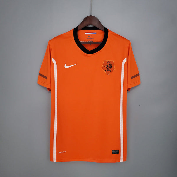 Camiseta Holanda Retro 2010 - Laranja