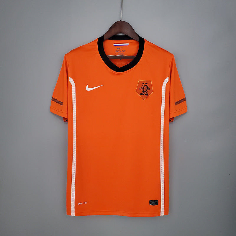 Camiseta Holanda Retro 2010 - Laranja