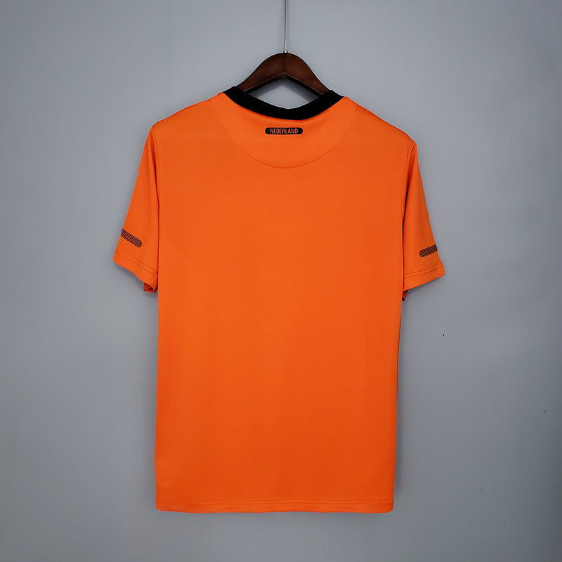 Camiseta Holanda Retro 2010 - Laranja