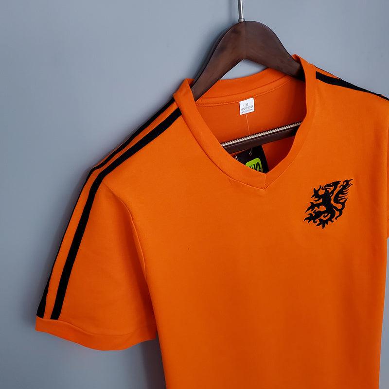 Camisa Holanda Retrô 1974 Laranja - DA Sports Oficial