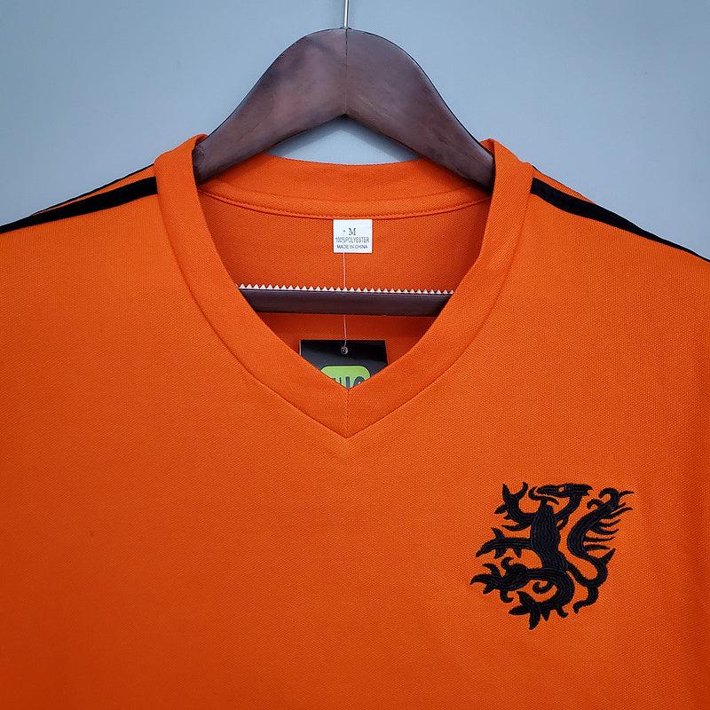 Camisa Holanda Retrô 1974 Laranja - DA Sports Oficial