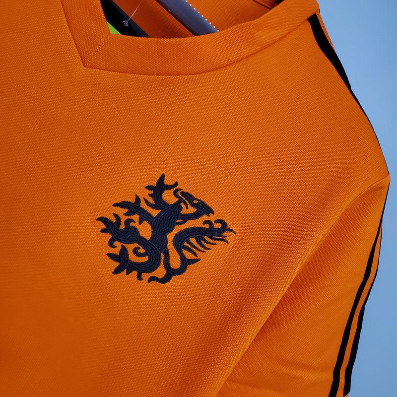 Camisa Holanda Retrô 1974 Laranja - DA Sports Oficial