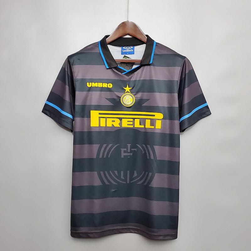 Camisa Inter de Milão Retrô 1997/1998 Cinza - Umbro - DA Sports Oficial