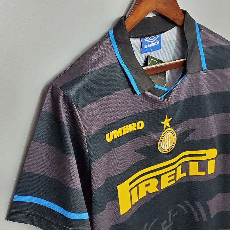 Camisa Inter de Milão Retrô 1997/1998 Cinza - Umbro - DA Sports Oficial