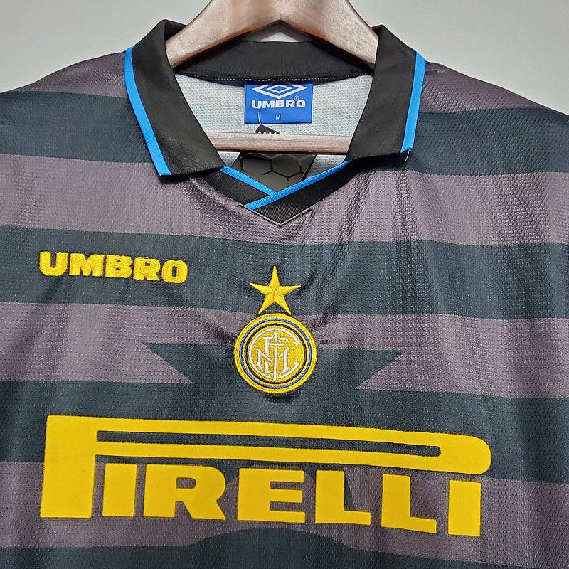 Camisa Inter de Milão Retrô 1997/1998 Cinza - Umbro - DA Sports Oficial