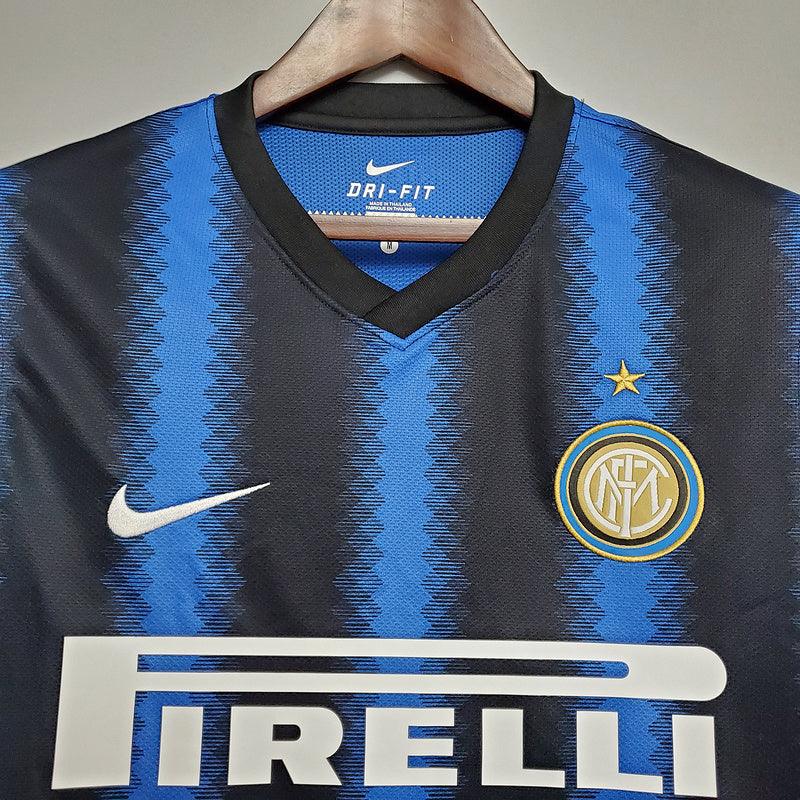 Camisa Inter de Milão Retrô 2010/2011 Azul e Preta - Nike - DA Sports Oficial