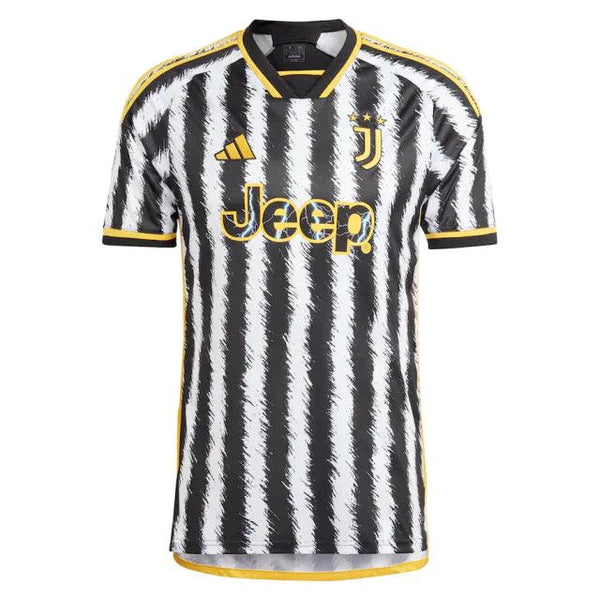 Camisa Juventus Home 23/24 s/n° Torcedor Masculino - Branco e Preto - DA Sports Oficial