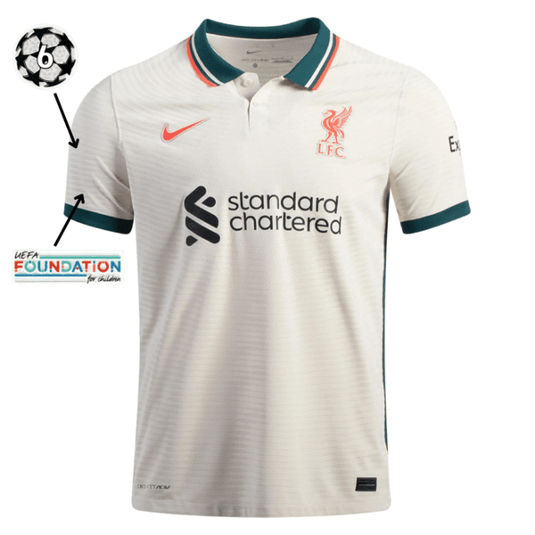 Camisa Liverpool II [UEFA Champions League] 21/22 Nike - Bege - DA Sports Oficial