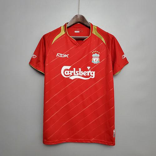 Camisa Liverpool Retrô 05/06 - Reebok - Vermelha - DA Sports Oficial