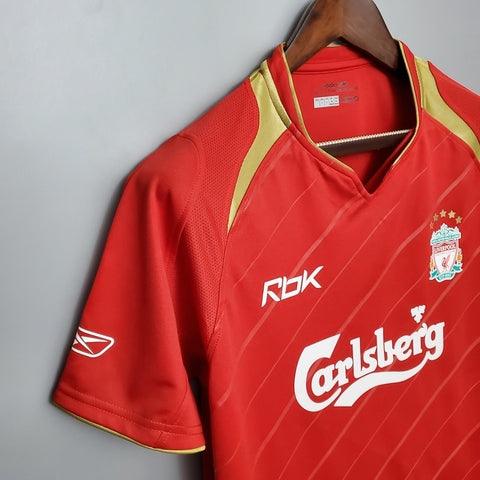 Camisa Liverpool Retrô 05/06 - Reebok - Vermelha - DA Sports Oficial