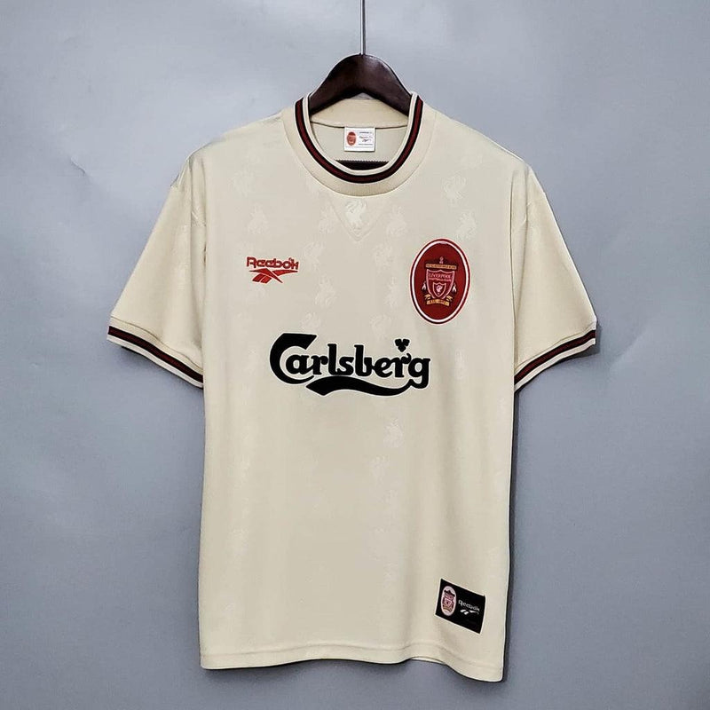 Camisa Liverpool Retrô 1996/1997 Branca - Reebok - DA Sports Oficial