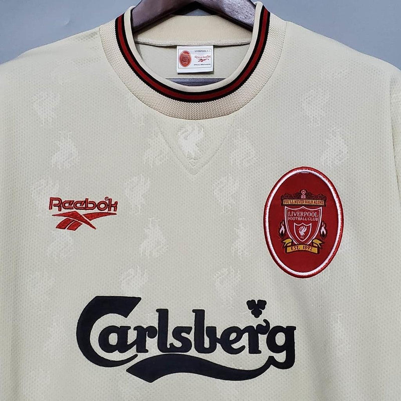 Camisa Liverpool Retrô 1996/1997 Branca - Reebok - DA Sports Oficial