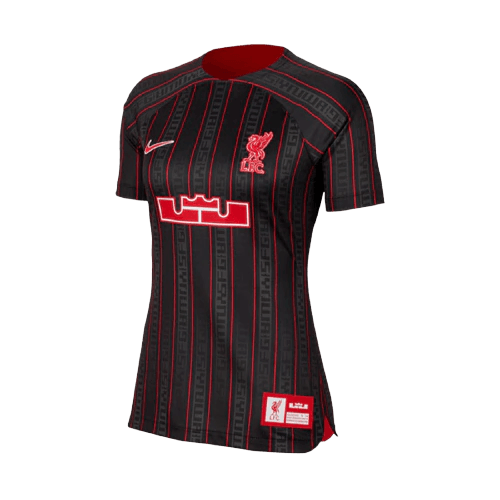 Camisa Liverpool x LeBron James 23/24 s/n° Torcedor Feminina - Preta - DA Sports Oficial