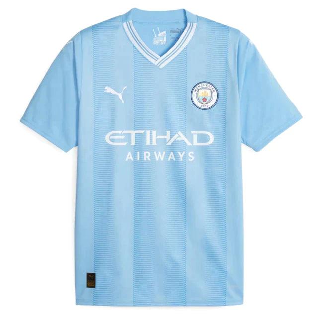 Camisa Manchester City Home 23/24 s/n° Torcedor Masculina - Azul - DA Sports Oficial