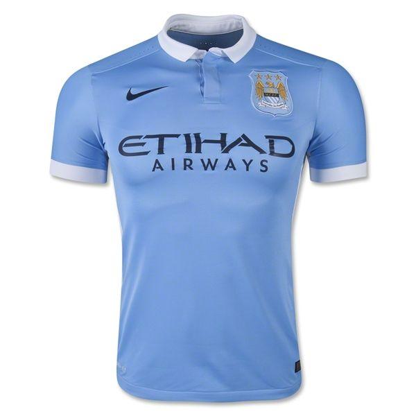 Camisa Manchester City I 15/16 Nike - Azul - DA Sports Oficial