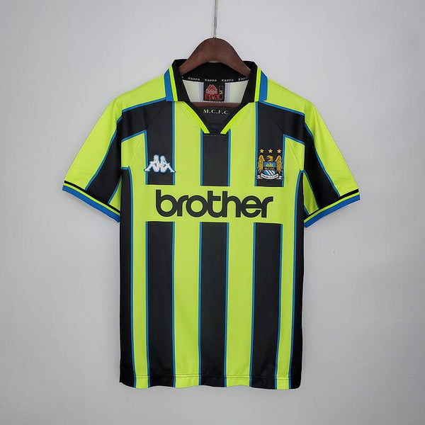 Camisa Manchester City Retrô 1998/1999 Amarela e Preta - Kappa - DA Sports Oficial