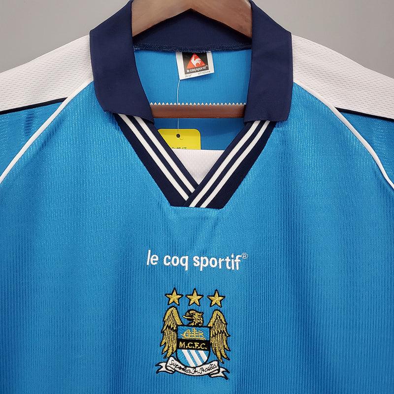 Camisa Manchester City Retrô 1999/2001 Azul - DA Sports Oficial