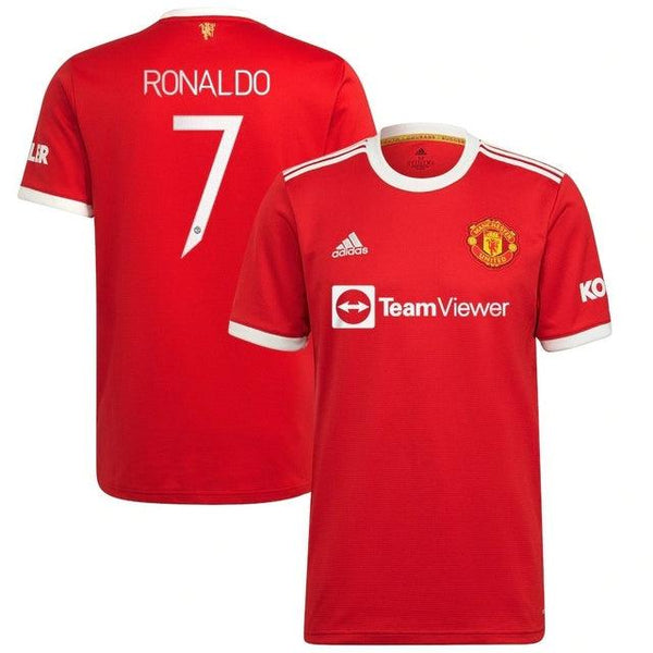 Camisa Manchester United I 21/22 Adidas - Vermelho - Ronaldo #7 - DA Sports Oficial