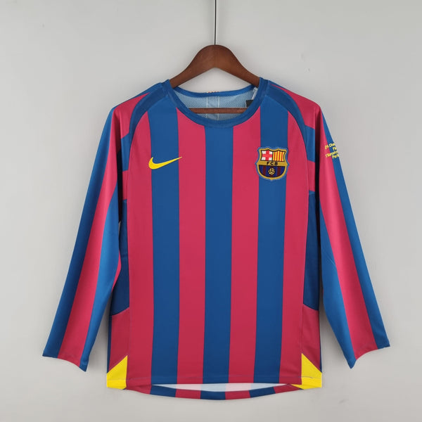 Camisa Manga Longa Barcelona 05/06 Nike - Grená - DA Sports Oficial