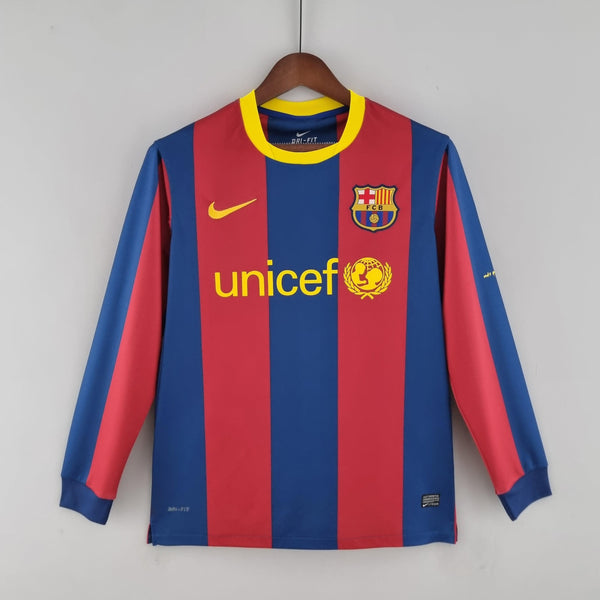 Camisa Manga Longa Barcelona 10/11 Nike - Grená - DA Sports Oficial